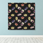 Het Royal Crowns Canvas Afdruk (Insitu (Houten vloer))