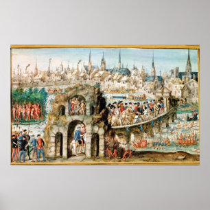 Het Royal Entry Festival van Henri II in Poster