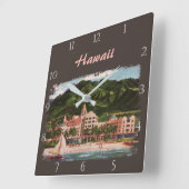 Het Royal Hawaiian Hotel Custom Vierkante Klok (Hoek)
