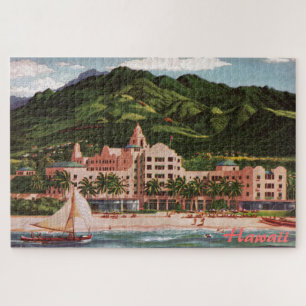 Het Royal Hawaiian Hotel Large Puzzle Legpuzzel