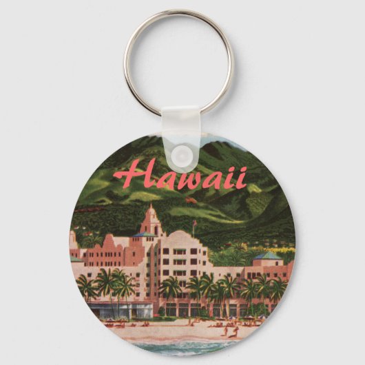 Het Royal Hawaiian Hotel Sleutelhanger (Voorkant)