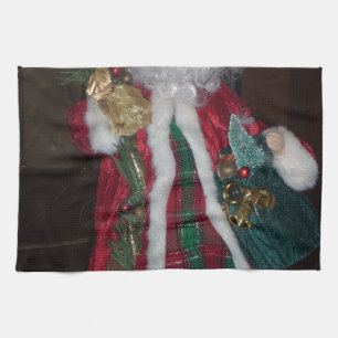 Het Royal Plaid Santa Collectie. Theedoek
