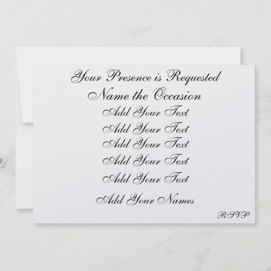 Het Royal Princess Feest - SRF Kaart (Achterkant)