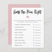 Het roze Baby shower van het Heart Meisje denkt da (Voorkant / Achterkant)