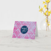 Het Roze Behang van Tov van Mazels Kaart (Gele Bloem)