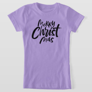 Het roze Christelijke Van letters voorzien van T-shirt
