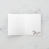 Het roze en Grijze Baby shower van de Uil van het Bedankkaart (Binnen)