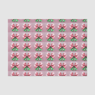 Het roze en groene papier van de kerststrik