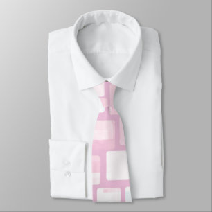 Het roze en Witte Patroon van het Mozaïek Stropdas