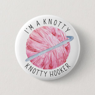 Het roze Garen van de Waterverf haakt Ronde Button 5,7 Cm