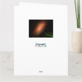 Het roze Haired Meisje van Neko Anime, Wenskaart Kaart (Achterkant)