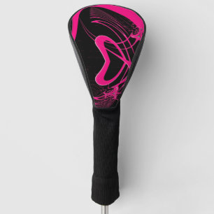 Het Roze Hart van de Keet van de liefde Golfheadcover