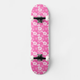 Het roze Hawaiiaanse Patroon van Honu van de Skateboard