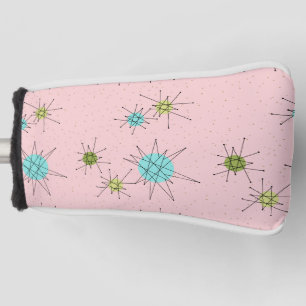 Het roze Iconische AtoomHoesje van de Putter Golfheadcover