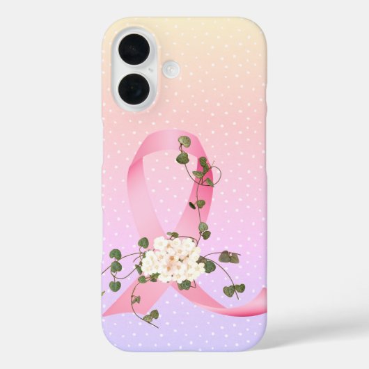 Het roze lint met klimop Case-Mate iPhone case (Achterkant)