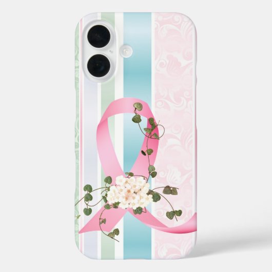 Het roze lint met klimop Case-Mate iPhone case (Achterkant)