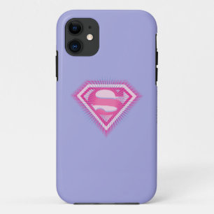 Het Roze Logo van Supergirl iPhone 11 Hoesje