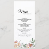 Het roze Mauve Menu van de Drink van het Kind en (Voorkant)