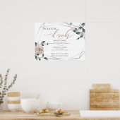 Het Roze Menu van de Bar van de Handtekening van d Poster (Keuken)