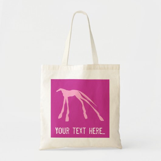 Het roze Moderne Tas van Paarden (Voorkant)