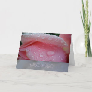 Het roze nam de Kaart van het Verloving van het