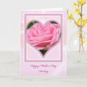 Het roze nam Kaart van het Moederdag van de Schat (Gele Bloem)