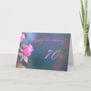 Het roze nam Verjaardag 70 jaar van de Kaart toe