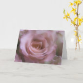 Het roze nam - Wenskaart toe Kaart (Gele Bloem)