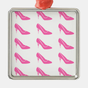 Het roze Ornament van Kerstmis van de Schoenen van