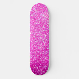 Het roze schittert skateboard