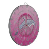 Het Roze van de Vrede van de dolfijn Dartbord (Voorkant Links)