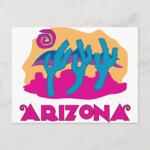 Het Roze van de Woestijn van Arizona Briefkaart