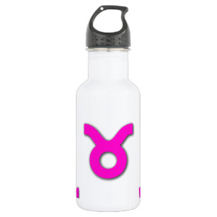 Het Roze van het Patroon van de Stier Waterfles