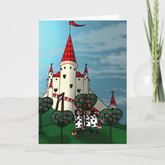 Het Rozen rode Wenskaart schilderen Kaart