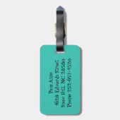 Het ruimte Label van de Bagage van het Huis van de Bagagelabel (Achterkant verticaal)