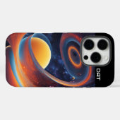 Het ruimte-tijd continuüm kromgetrokken Case-Mate iPhone case (Achterkant (horizontaal))
