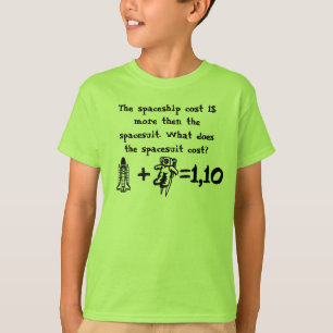 Het ruimteschip van het Probleem van de wiskunde T-shirt