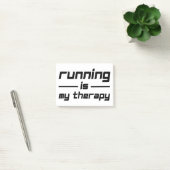 Het runnen is mijn therapie post-it® notes (Kantoor)