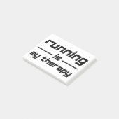 Het runnen is mijn therapie post-it® notes (Schuin)