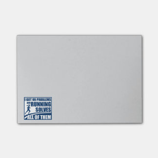 Het runnen lost allen op post-it® notes