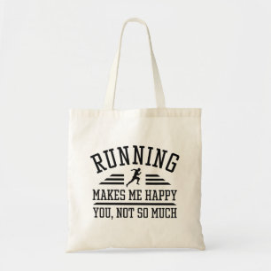 Het runnen maakt me blij dat je niet zo veel tote bag
