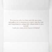 Het runnen van de verjaardagsgroet van Paarden Drieluik Kaart (Binnenkant midden)