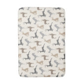 Het runnen van Deer en Buck Pattern Badmat (Voorkant Verticaal)