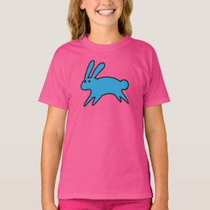 Het runnen van Little Blue Bunny T-Shirt