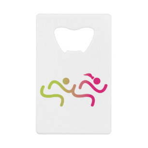 Het runnen van Meisjes Forever Kredietkaart Flessenopener