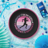 Het runnen van Mindset - het Citaat van de Duurzaa Papieren Bordje (Feest)