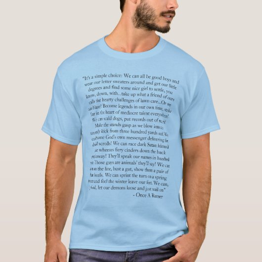 Het runnen van TShirt met Citaten (Voorkant)