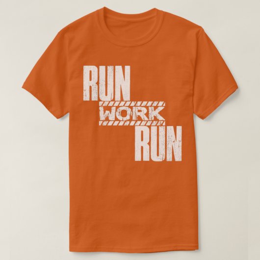 Het runner Gezegde Sports Jogger Work Run T-shirt (Design voorkant)