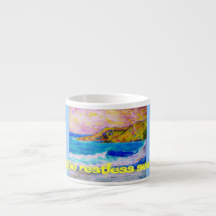 het rusteloze zee espresso kop