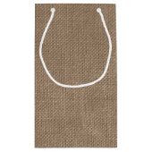 Het Rustic Burlap en het  witte Collectie Klein Cadeauzakje (Achterkant)